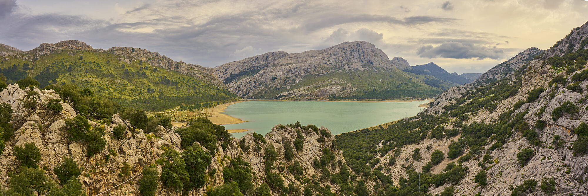 Cuber Reservoir in the Serra de Tramuntana mountain range